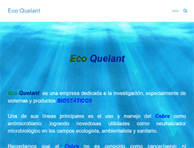 Tablet Screenshot of ecoquelant.com